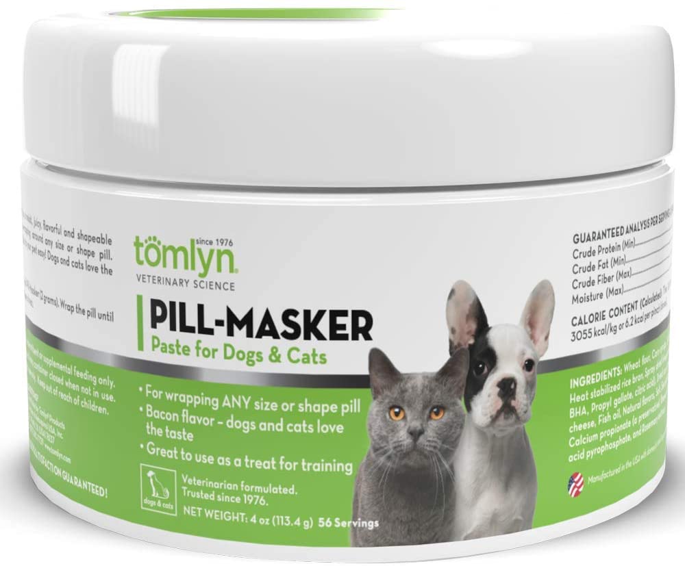 TOMLYN Pill-Masker Original Bacon-Flavored Paste for Dogs & Cats 4oz